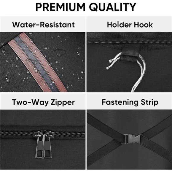 Travel Garment Bag, Travel Suit Bag for Men, 42'' Waterproof Carry - Picture 3 of 7